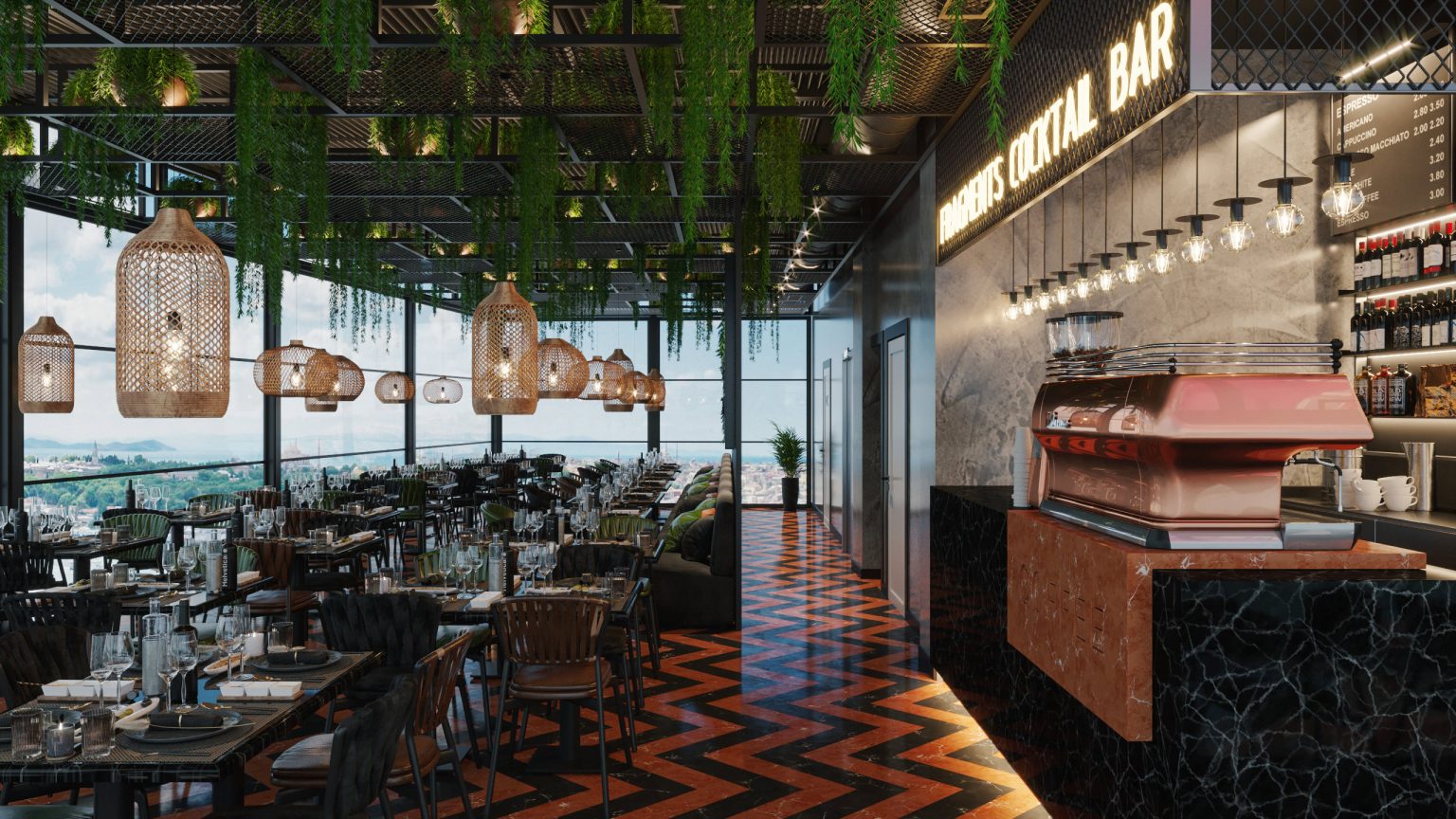 Cafe İç Mimari Hayri Atak İç Mimarlık Mimarlik Ofisi İstanbul